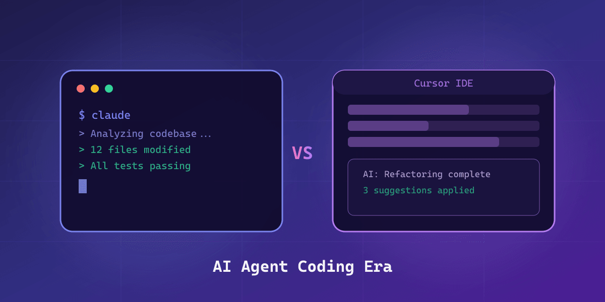 AI 에이전트 코딩 시대 — Claude Code vs Cursor, 개발 생산성 혁명